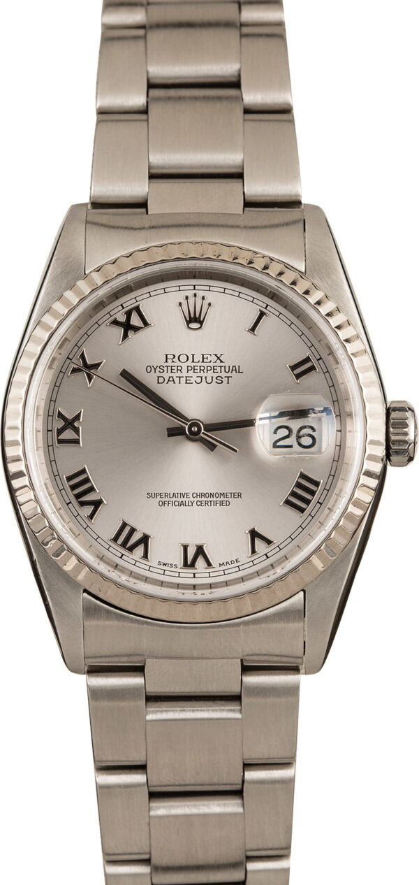 Replica Luxury Watches Men's Rolex Oyster Perpetual Datejust Steel 16234