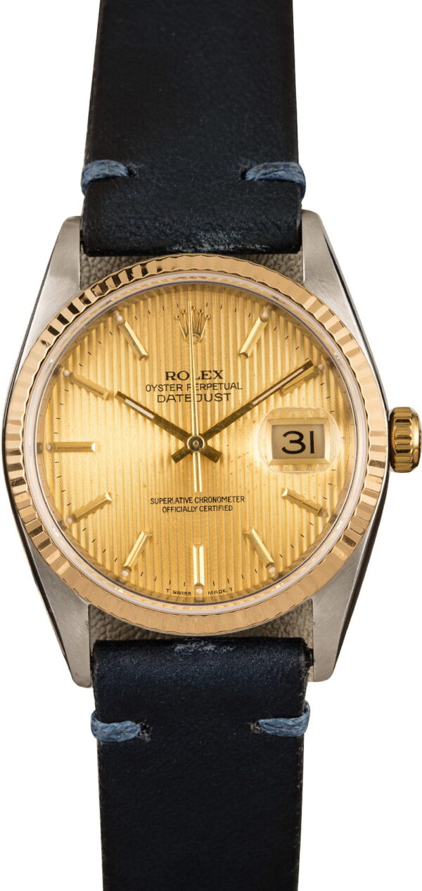 The Best Replica Watchespre Owned Rolex Datejust 16233 Leather Strap