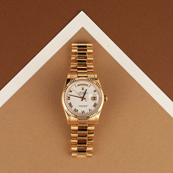 Replica Rolex Watch Rolex President 118238 White Roman Dial